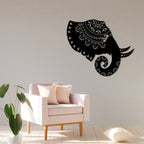 Elephant Mandala- Laser Cut Metal Animal Art & Wall Feature