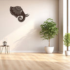 Elephant Mandala - Laser Cut Wall Art Feature