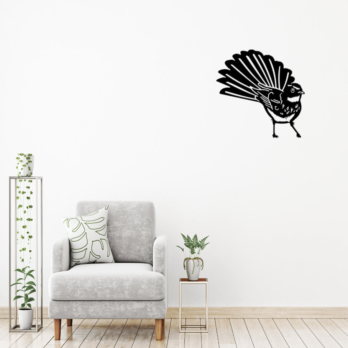 Fantail ( Front) - Corten Steel Wall Art