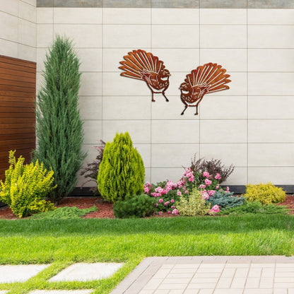 Fantail ( Front) - Corten Steel Wall Art