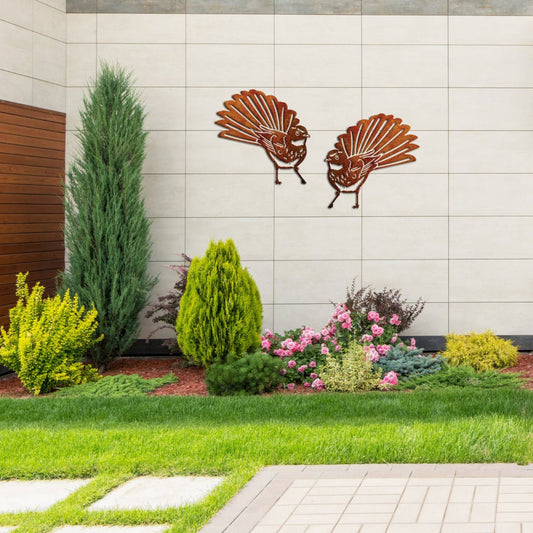 Fantail ( Front) - Corten Steel Wall Art
