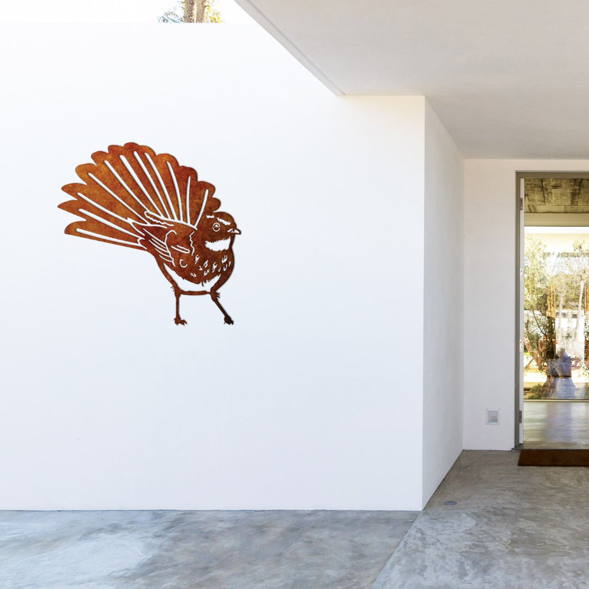 Fantail ( Front) - Corten Steel Wall Art
