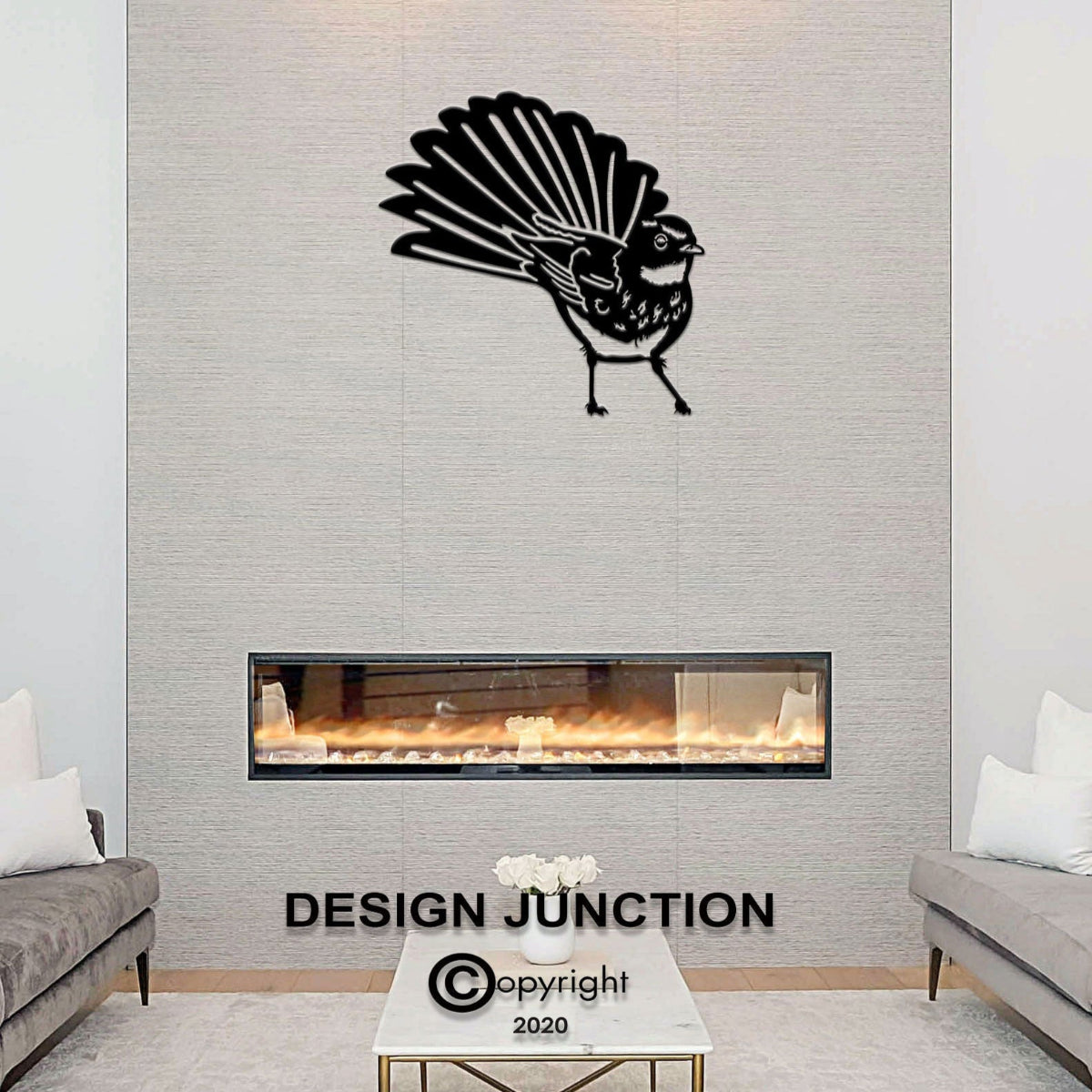 Fantail ( Front) - Corten Steel Wall Art