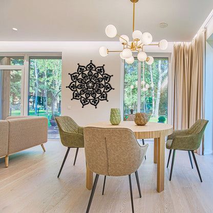 Mandala 5 - Corten Steel Laser Cut Wall Feature