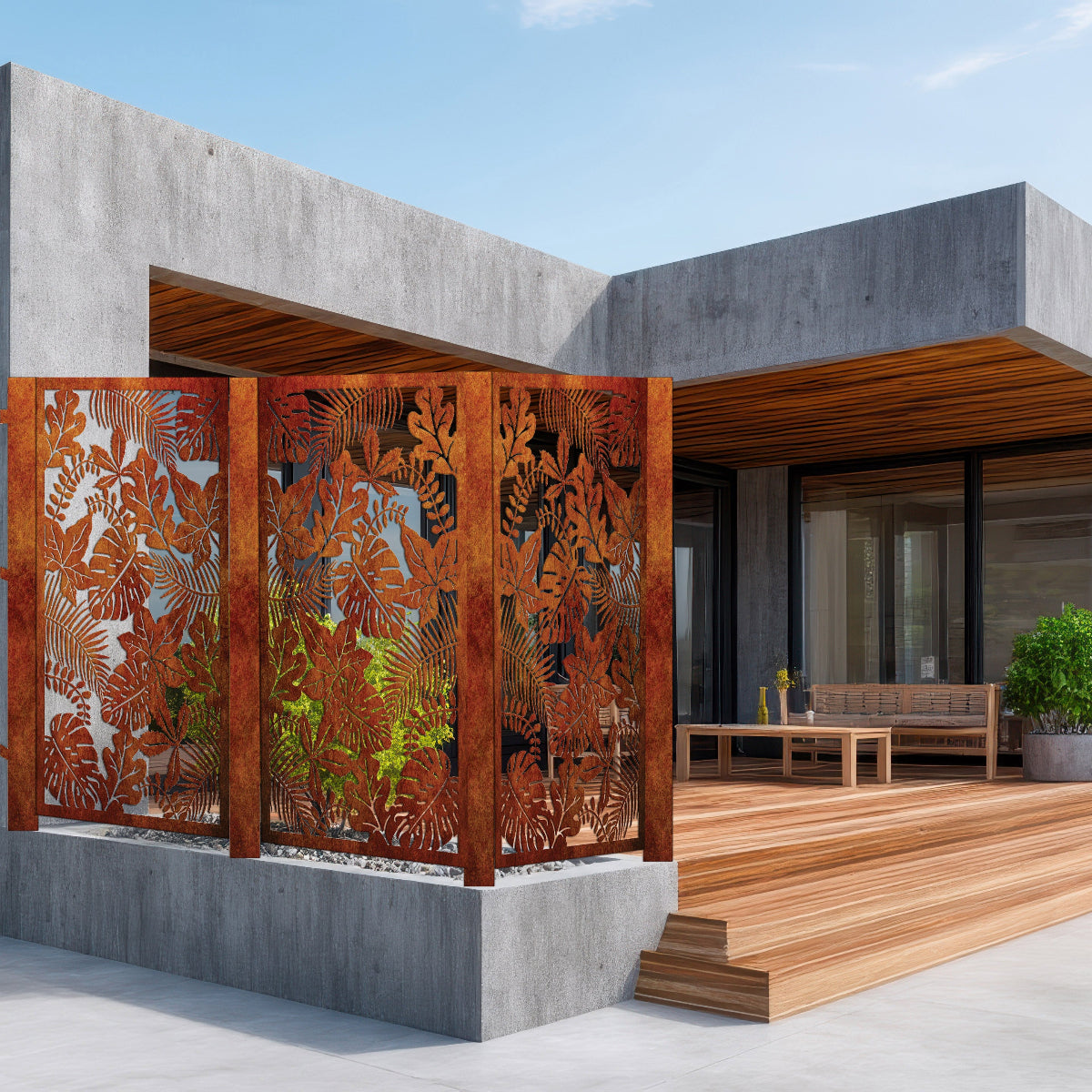 Garden Backdrop Metal panel  - Flora MII