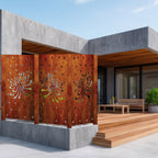 Fence Panels & Privacy Screen - Flower & Polka (Single)