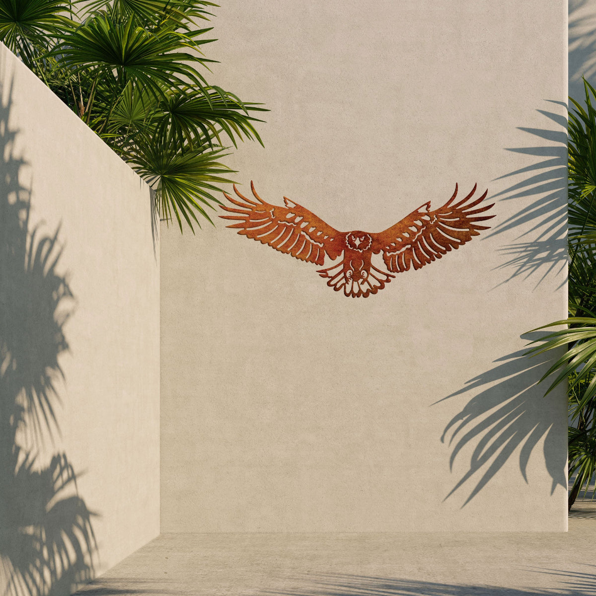 The Flying Eagle  - Symbol of Strength Metal Art