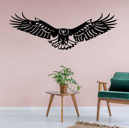 The Flying Eagle  - Symbol of Strength Metal Art