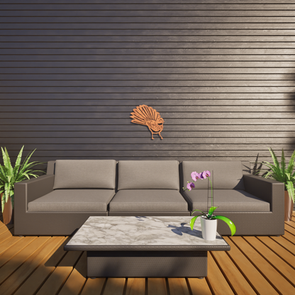 Fantail ( Front) - Corten Steel Wall Art