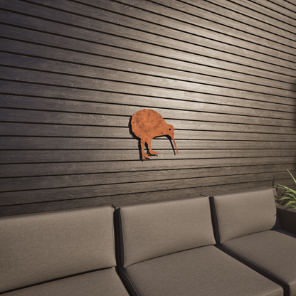 Corten Steel Kiwi Wall Art