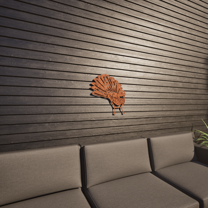 Fantail ( Front) - Corten Steel Wall Art