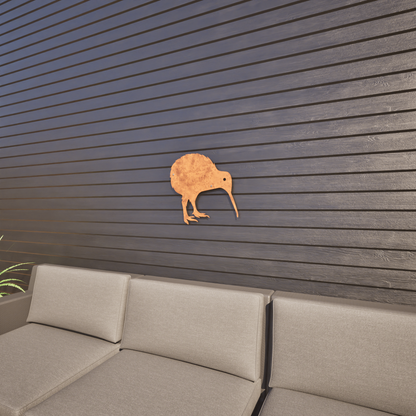 Corten Steel Kiwi Wall Art