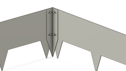 200 mm High. Corten Steel Garden Edging 3.00 mm Thick