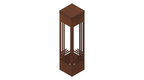 Modern Mini Pathway Bollards - The Grid