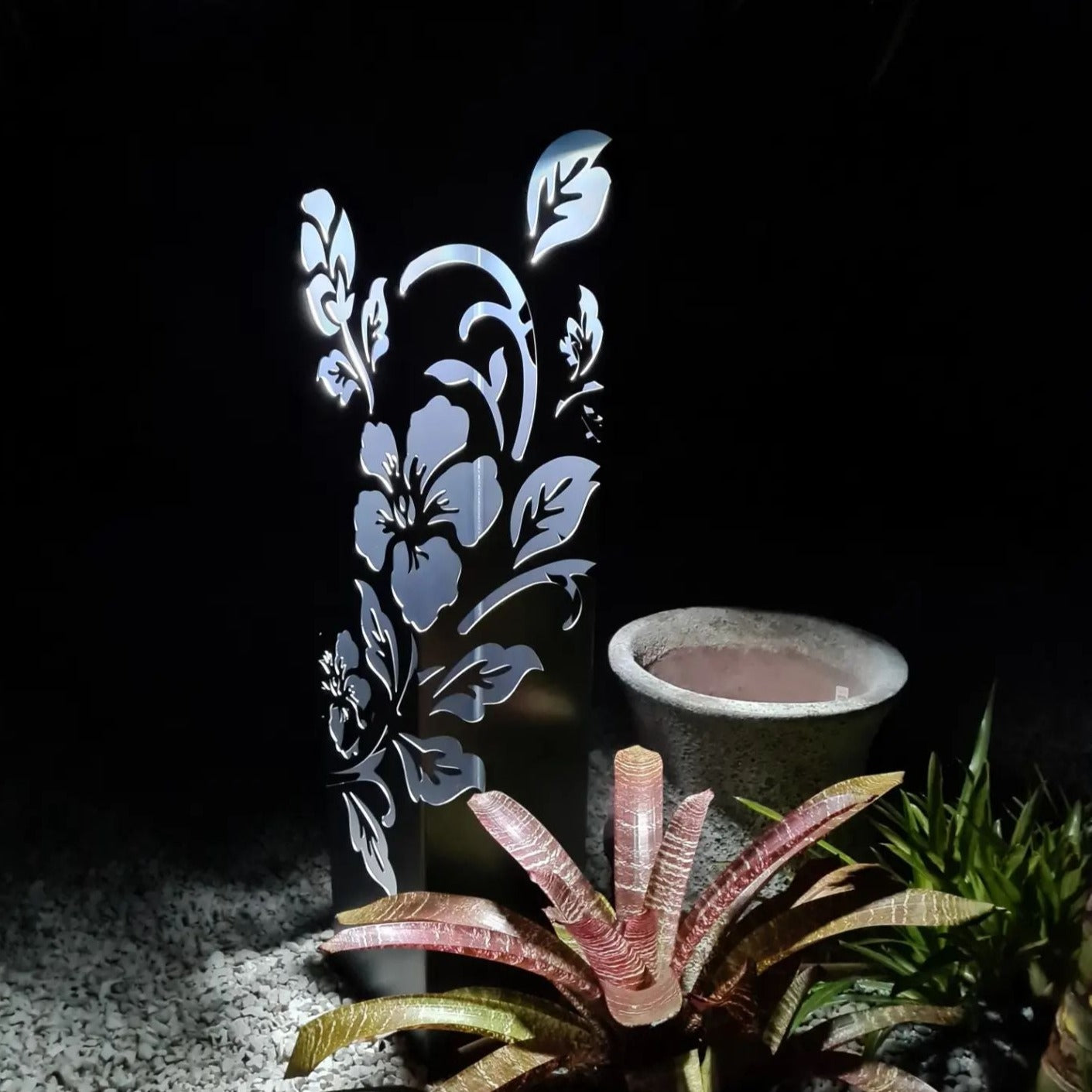 Hibiscus - Corten Steel Garden Sculpture
