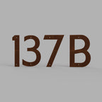Corten Steel House Numbers "Highway" Large (300 mm)
