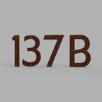 Extra Large Corten Steel House Numbers "Highway" (500 mm)