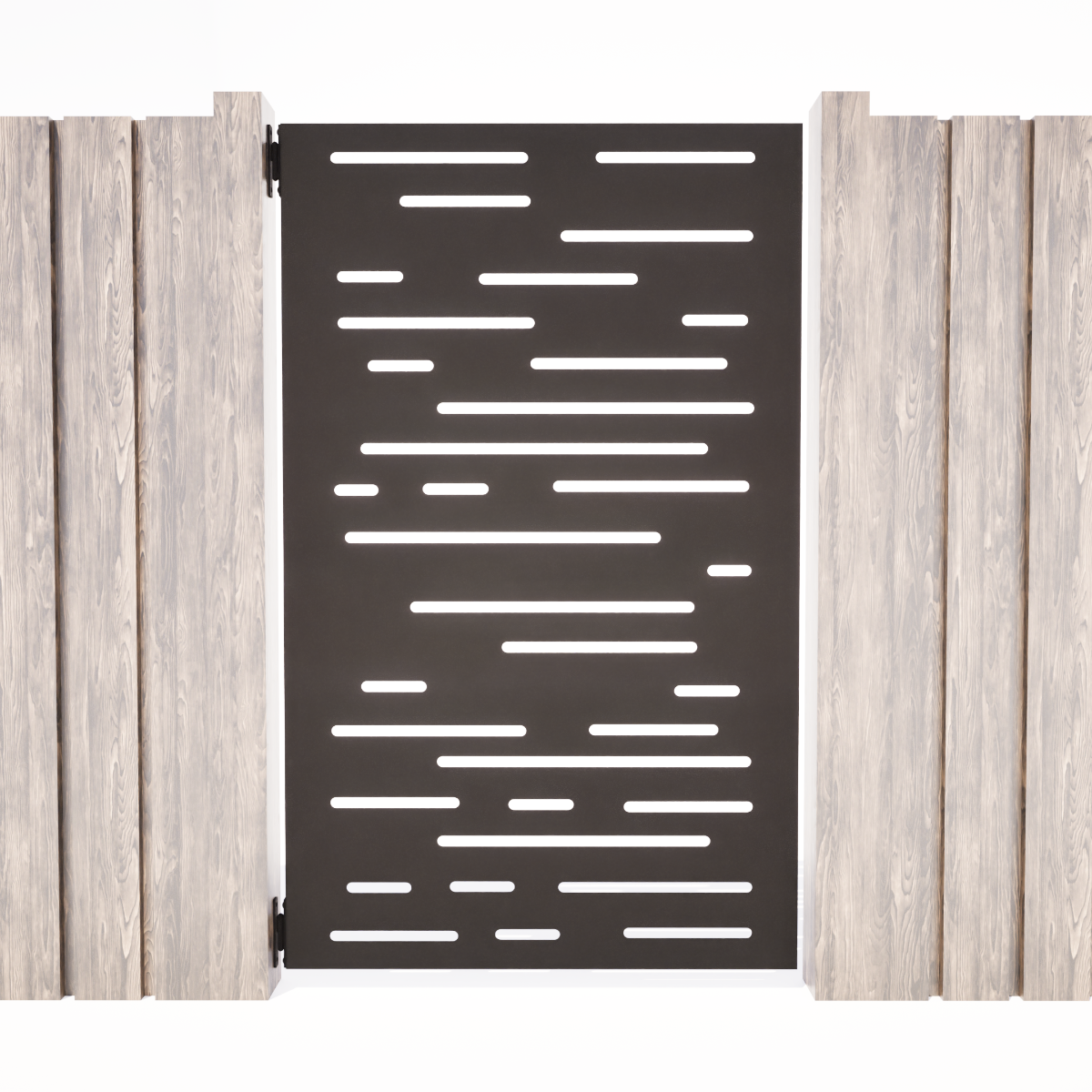 Garden Privacy Gate  - Horizontal Lines