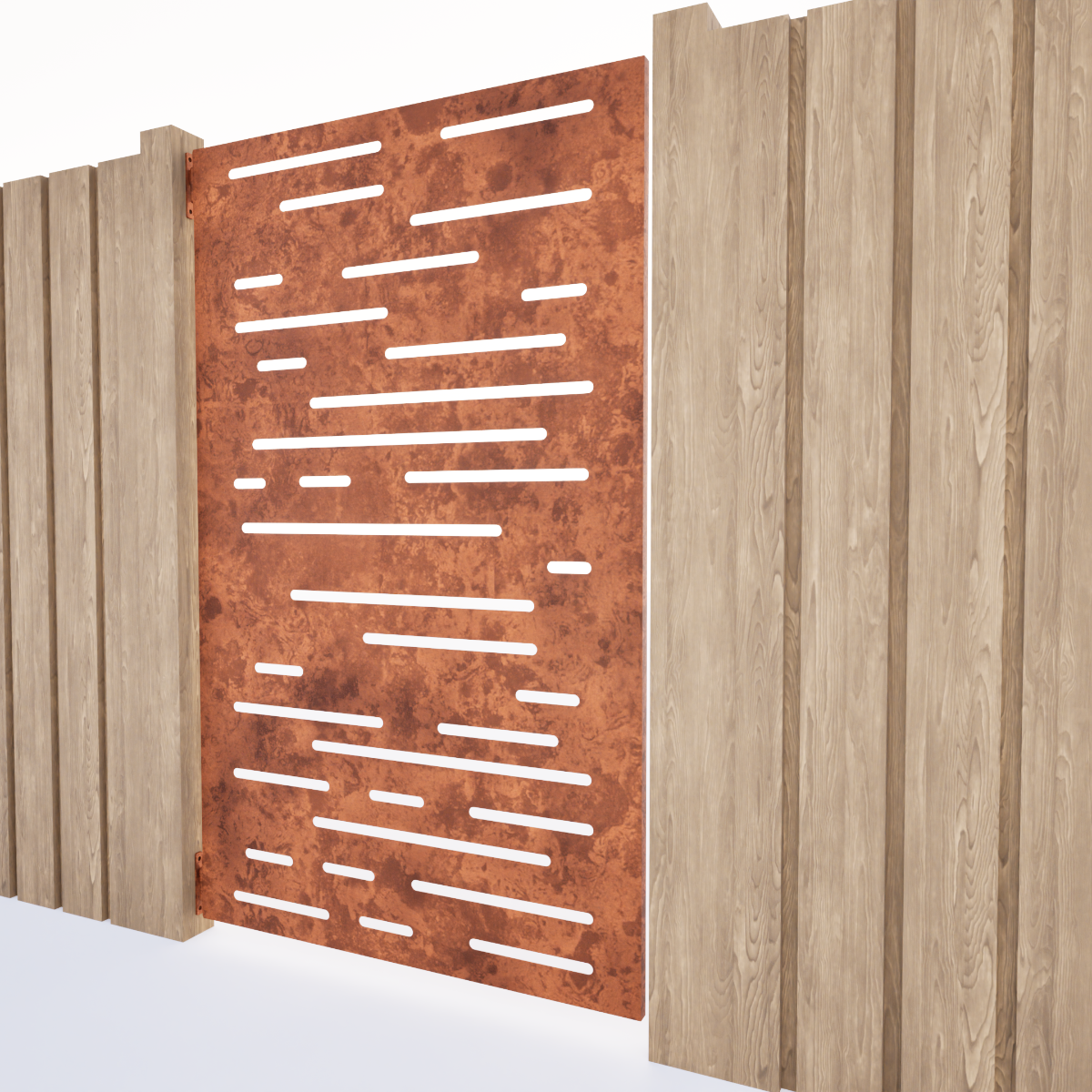Pedestrian Gate - Horizontal Lines – Design Junction NZ