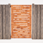 Garden Privacy Gate  - Horizontal Lines
