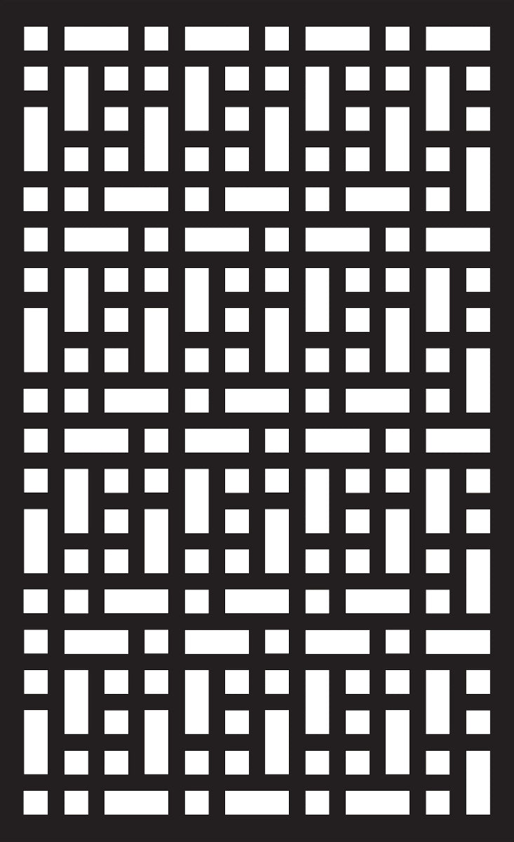 Fence Panels & Decorative Security Screen - Vertical Tetris