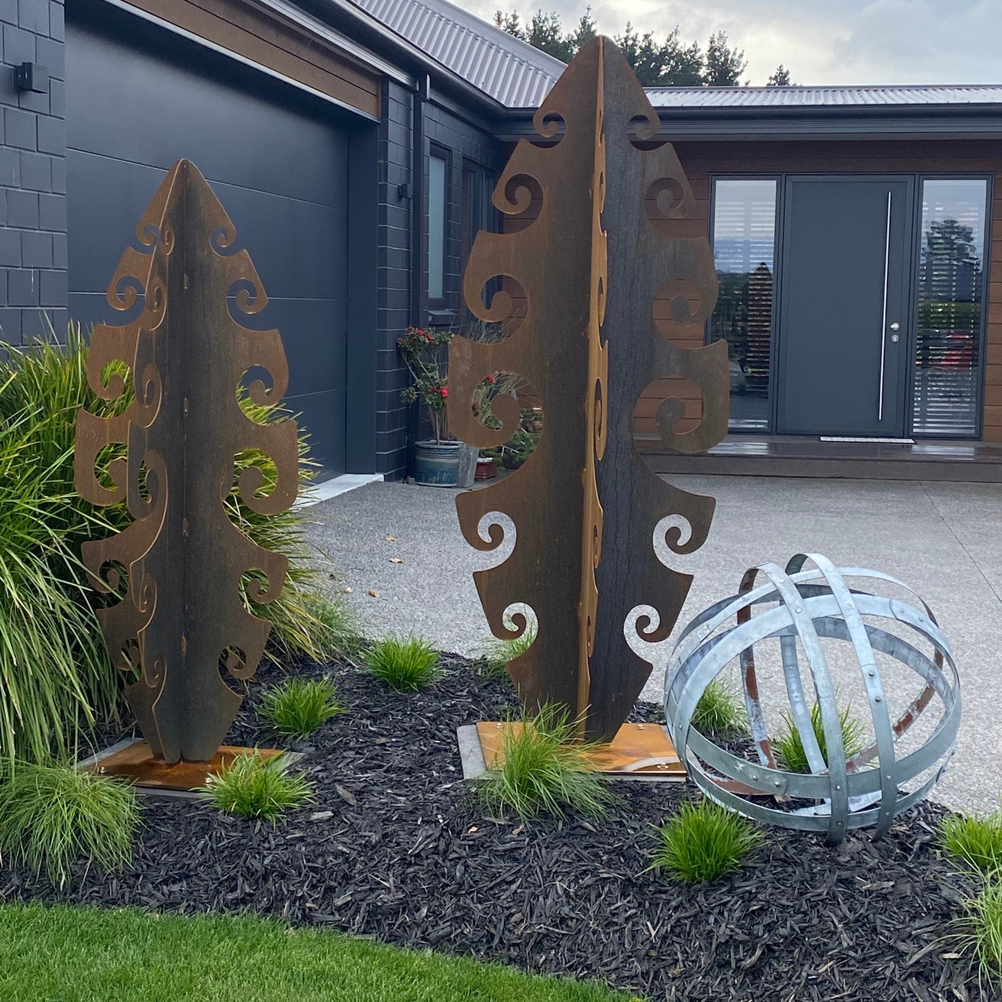 Surf Symphony -  Corten Steel Garden Sculpture