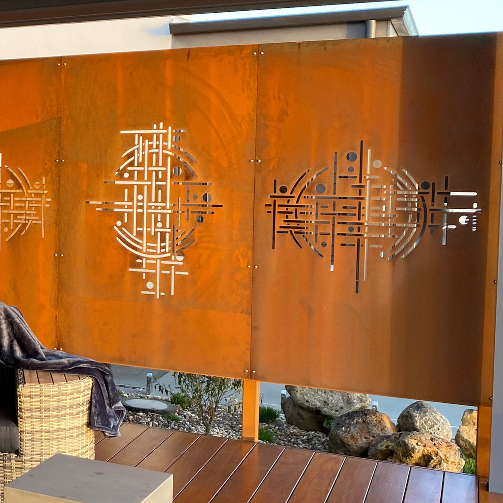 Laser Cut Privacy Screen & Fence Panel  - Harmony