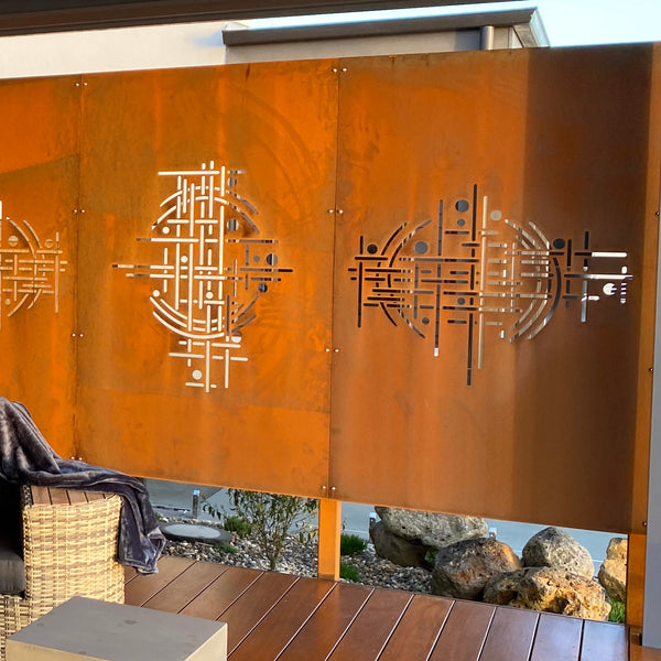 Laser Cut Privacy Screen & Fence Panel  - Harmony