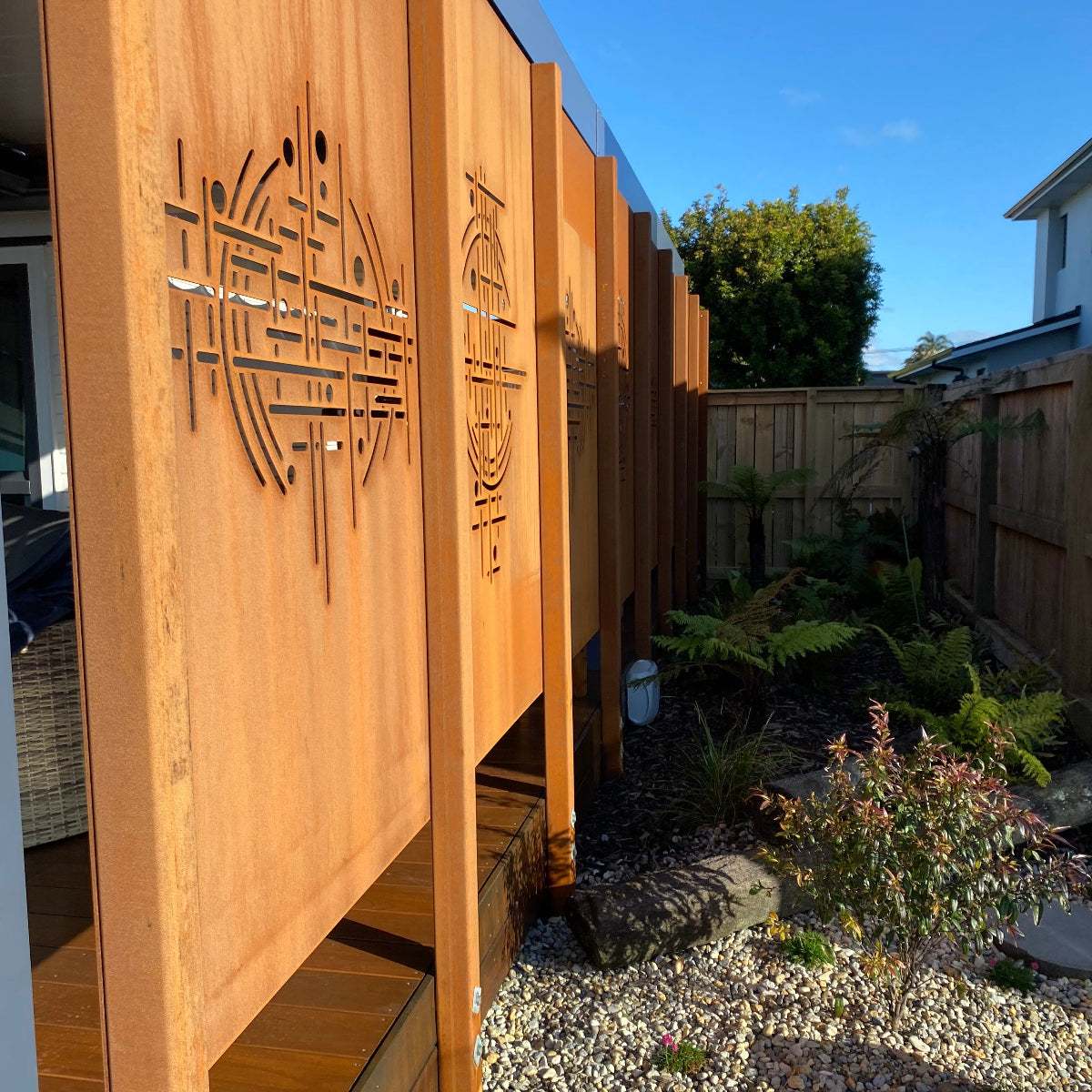 Laser Cut Privacy Screen & Fence Panel  - Harmony