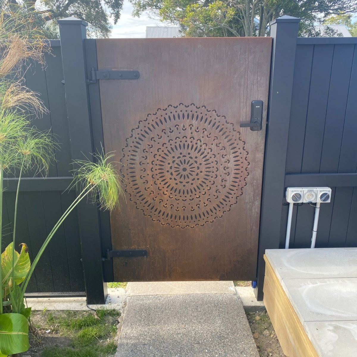 Garden Privacy Doors & Pedestrian Gate  - Mandala