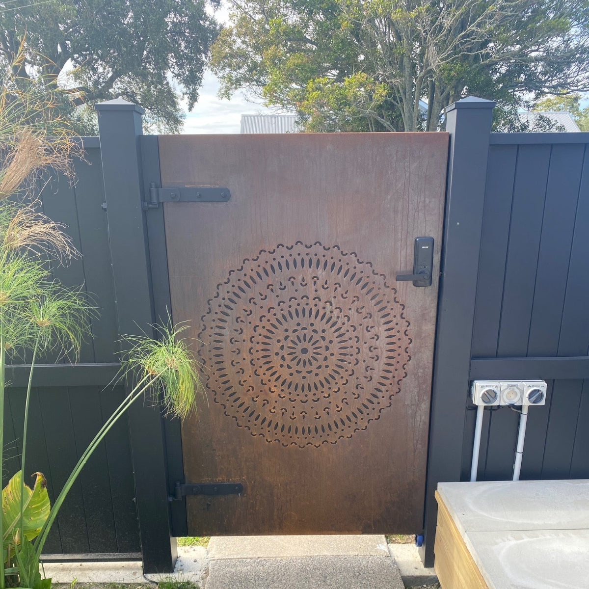 Garden Privacy Doors & Pedestrian Gate  - Mandala