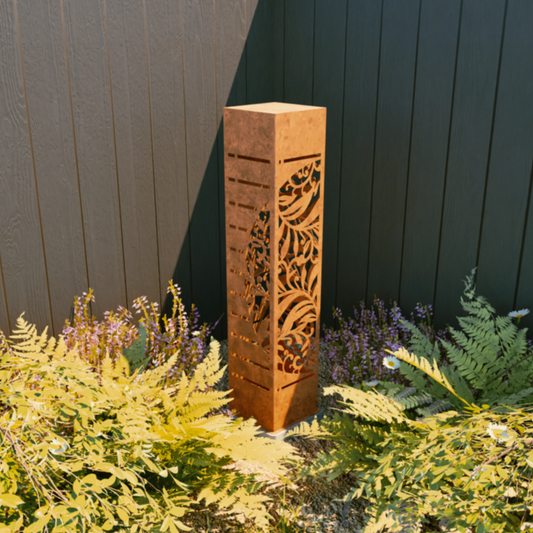 CortenAura Corten Steel Garden Sculpture - The Vines