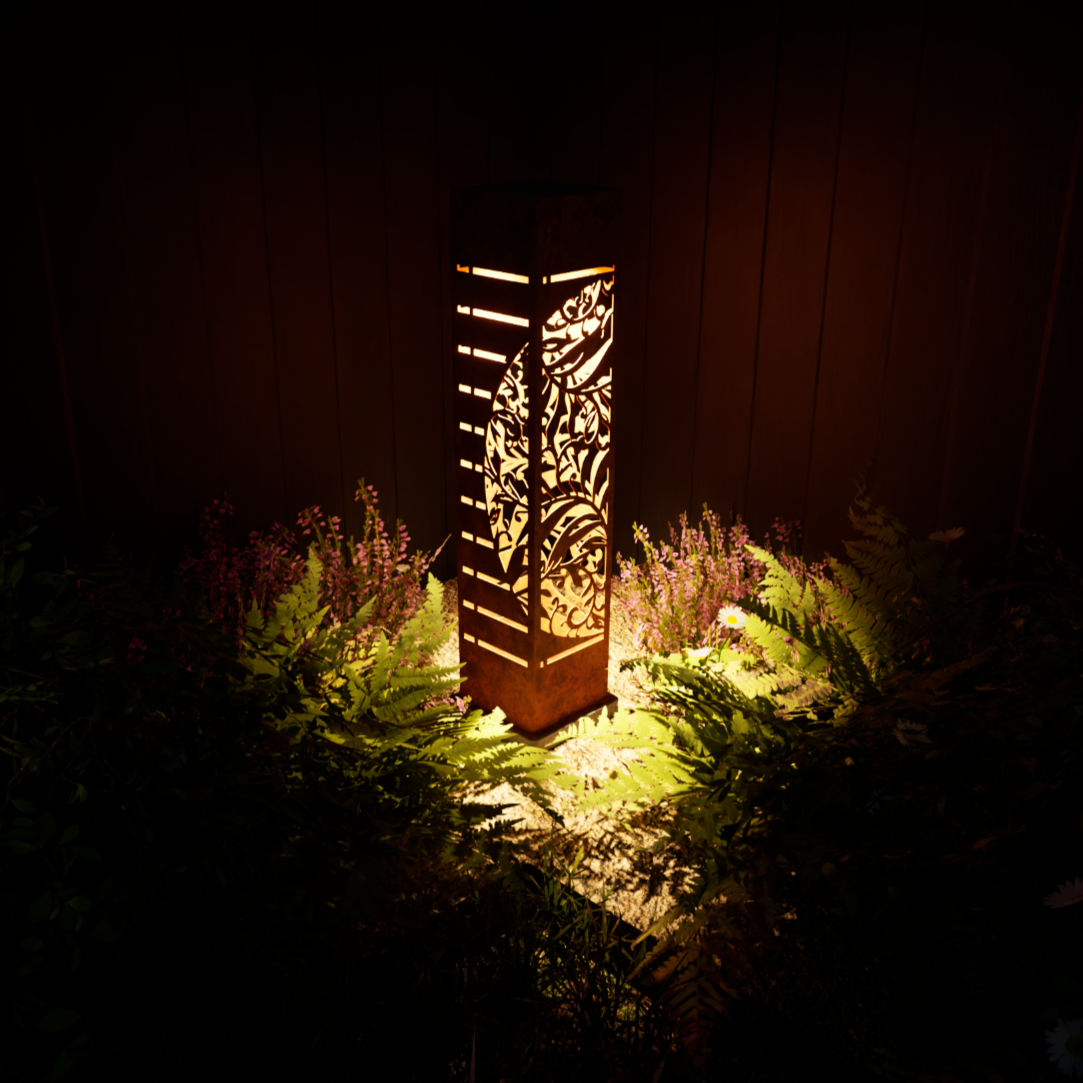 CortenAura Corten Steel Garden Sculpture - The Vines