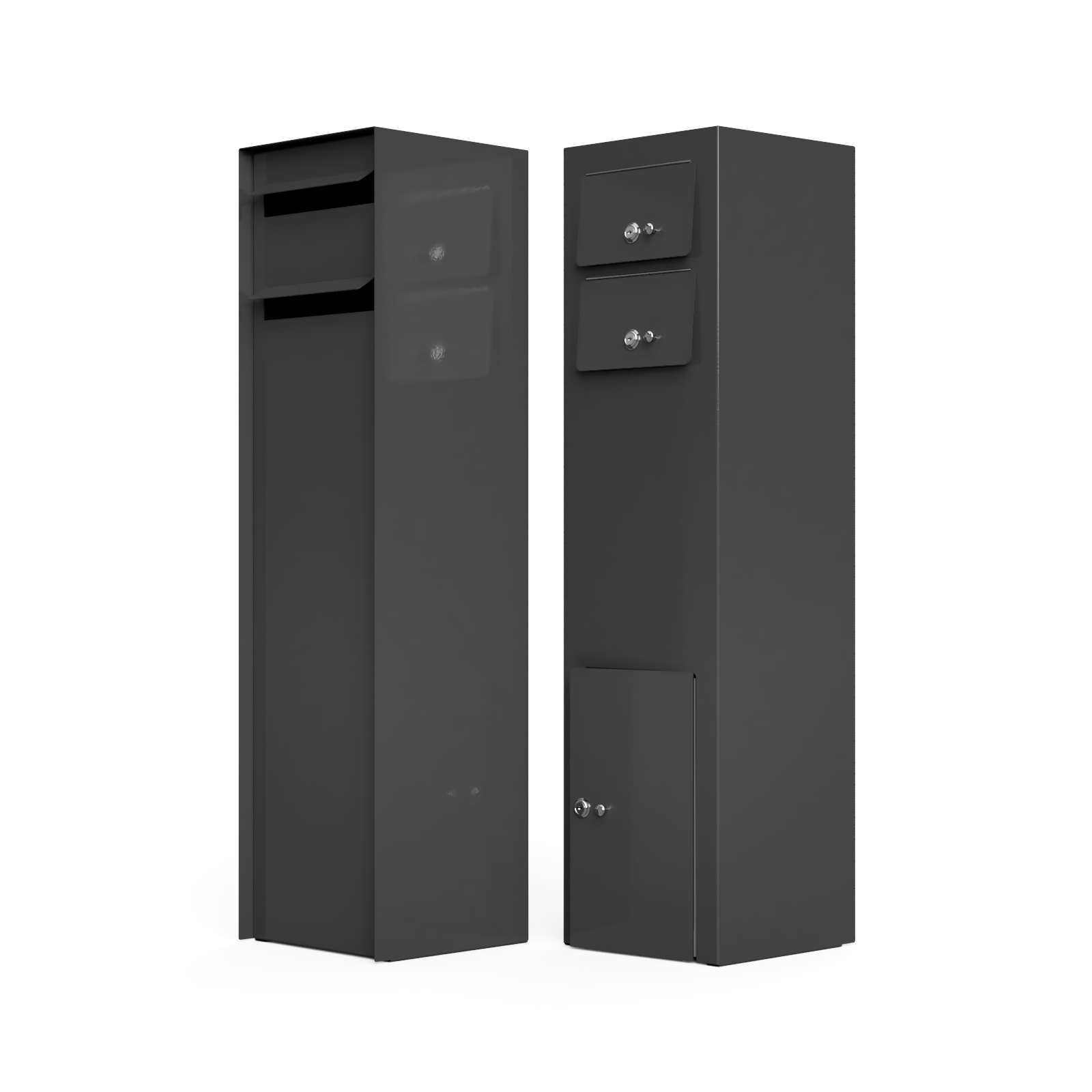 "SONI" Double Slot Tower Type Free Standing Letterbox