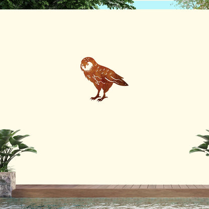 Corten Steel outdoor Wall Art : Kakapo