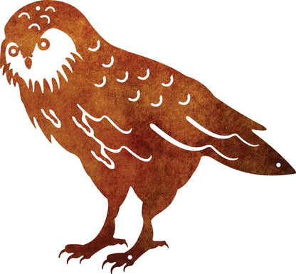 Corten Steel outdoor Wall Art : Kakapo