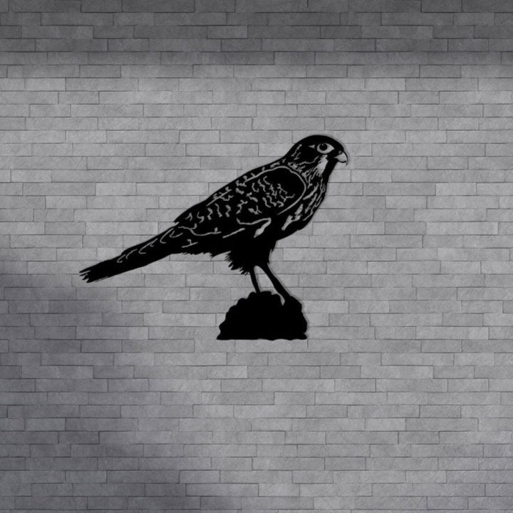 Metal Wall Art - "Kārearea" New Zealand Falcon