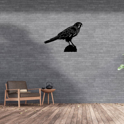 "Kārearea" New Zealand Falcon - Corten Steel Wall Art