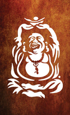 Laughing Buddha - Laser Cut Fence Panel