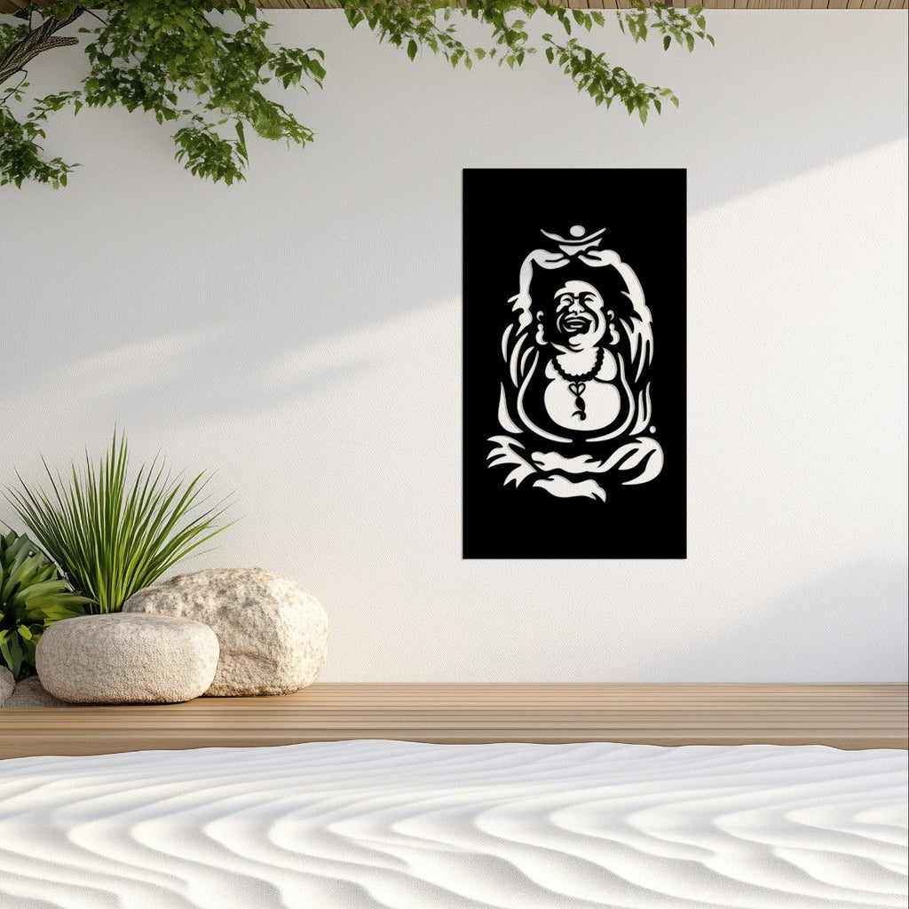 Laughing Buddha - Laser Cut Fence Panel