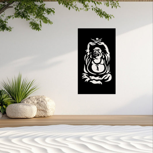Laughing Buddha - Laser Cut Fence Panel