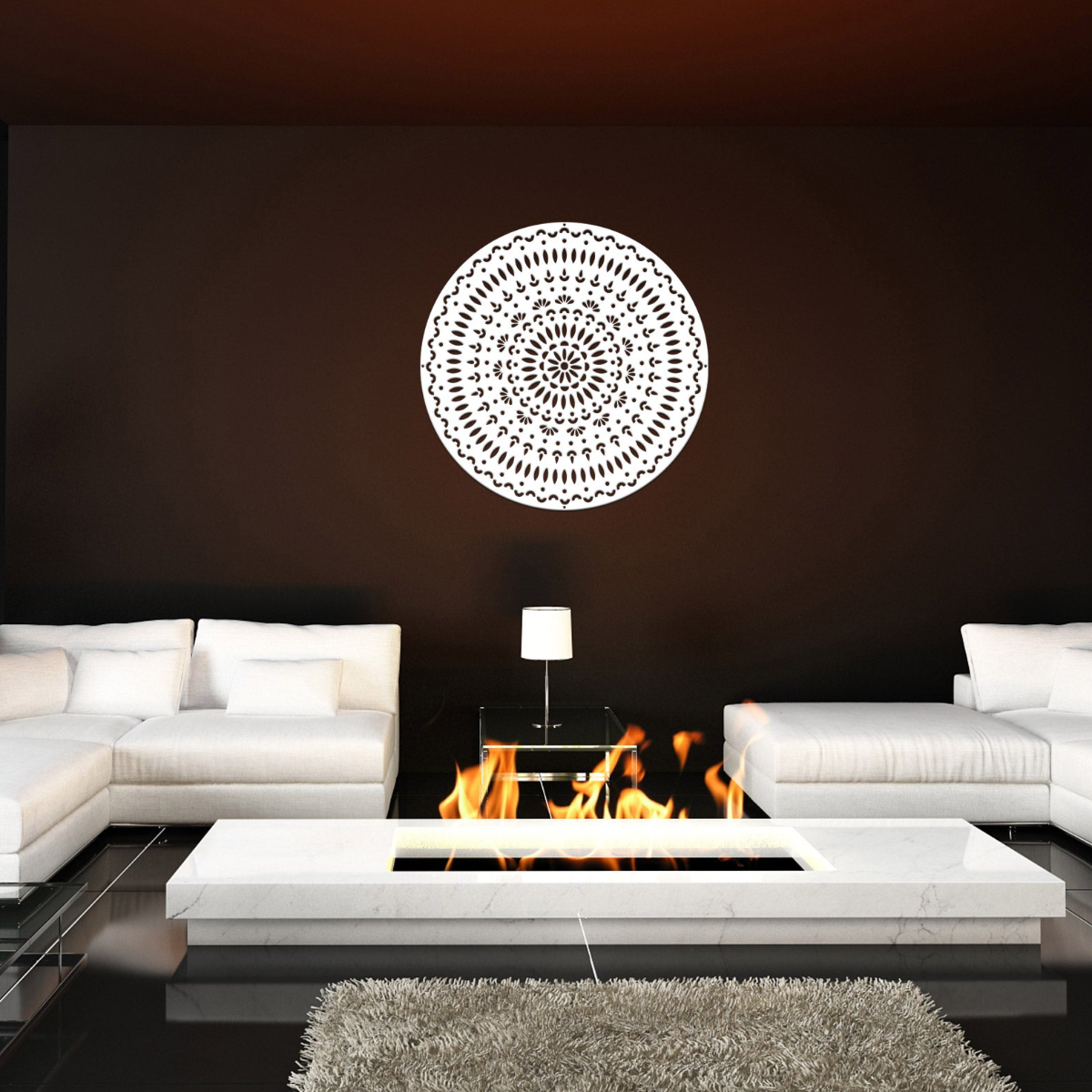 Mandala Tri-Vima - Laser Cut Wall Feature