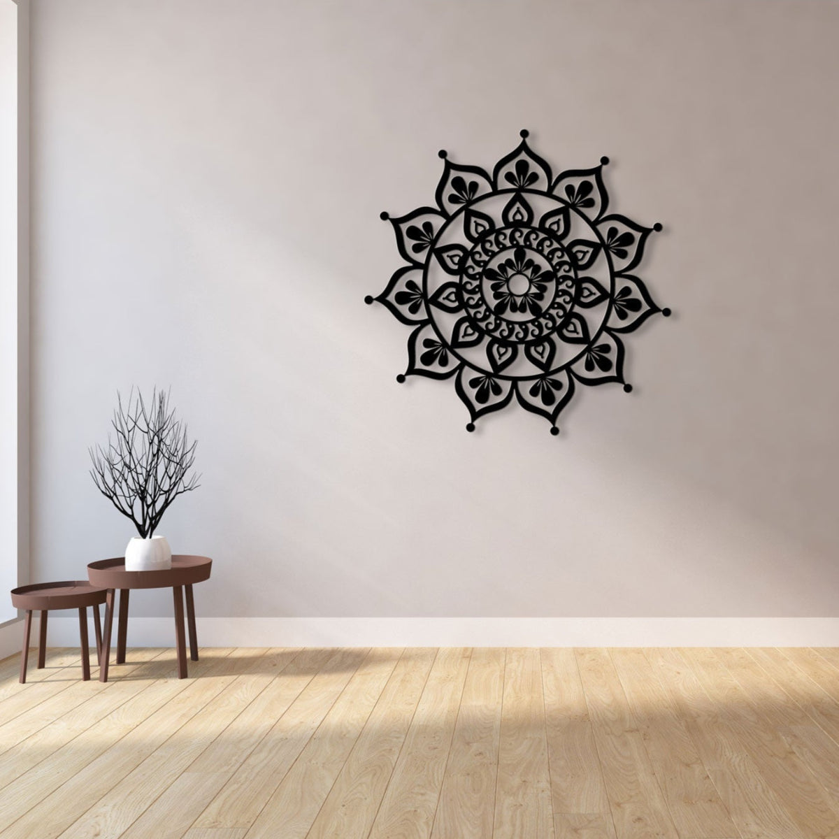 Mandala 5 - Corten Steel Laser Cut Wall Feature