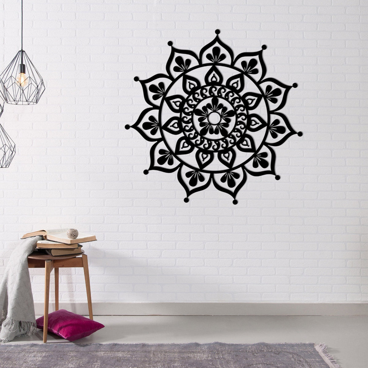 Mandala 5 - Corten Steel Laser Cut Wall Feature