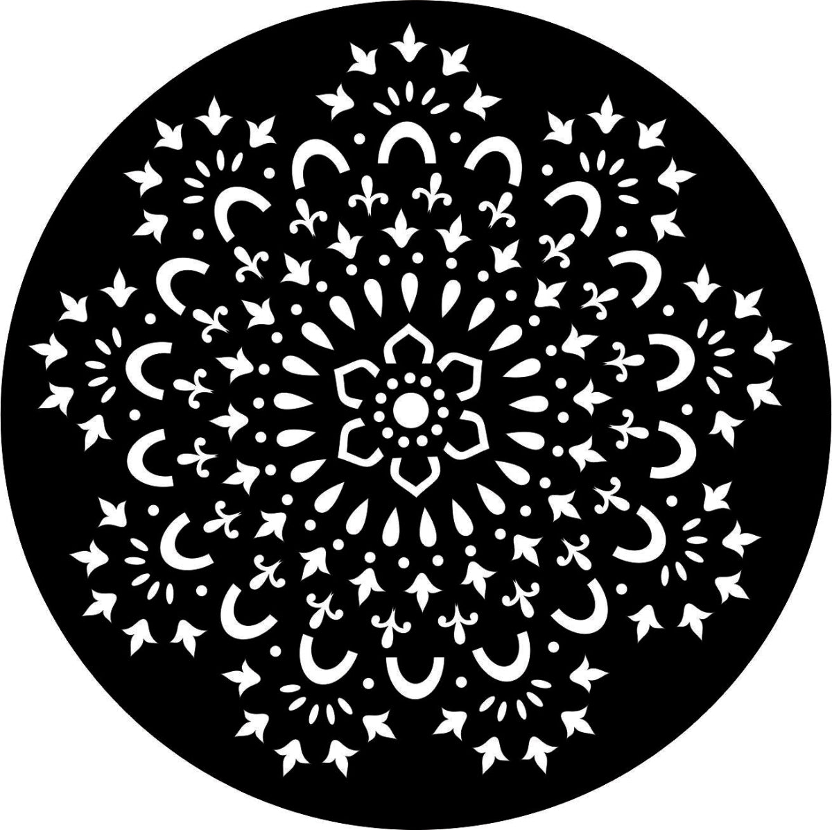 Corten Steel Metal Art - Mandala Lupt