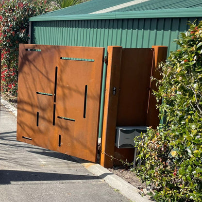 Garden Privacy Gates  - Vertical & Horizontal I Corten Steel or Powder Coated