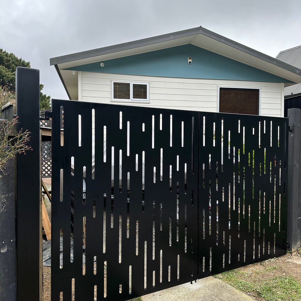 Driveway Metal Gate  - The Vertical Lines