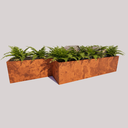 700 mm High Modular Corten Steel Garden Beds  - Made In New Zealand