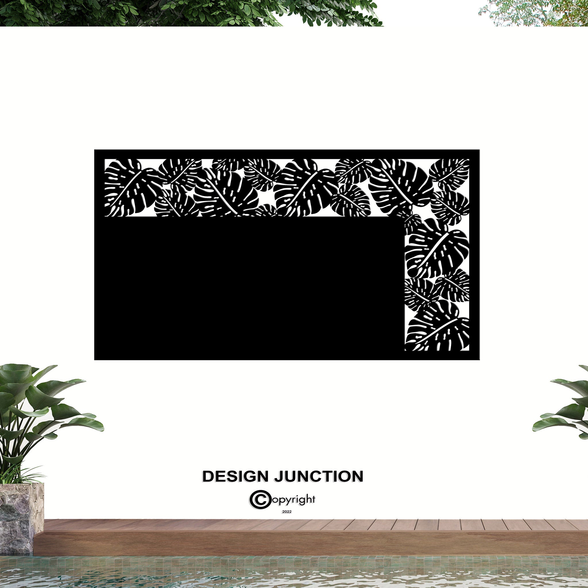 Balustrade Panel - Monstera