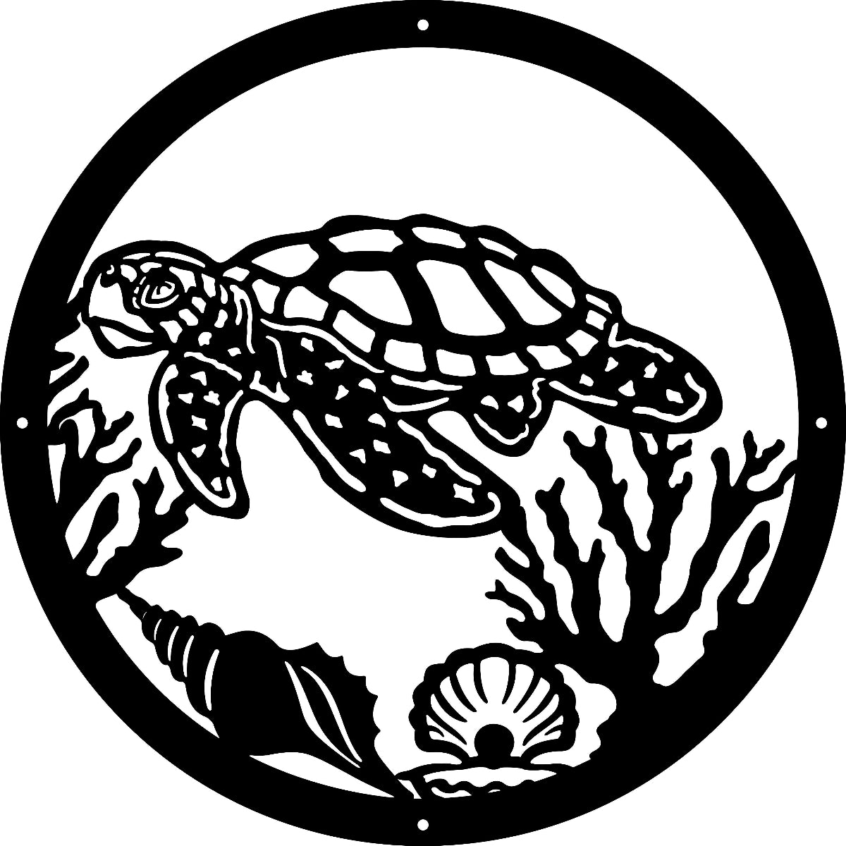 Ocean Wonders Black Wall Art